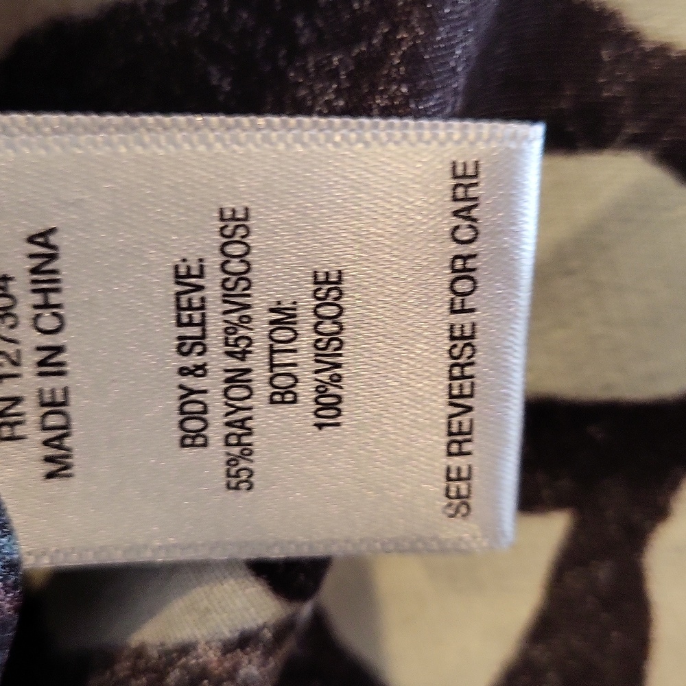 John Mark Multimedia Button Down Tunic Blouse NWT - image 8